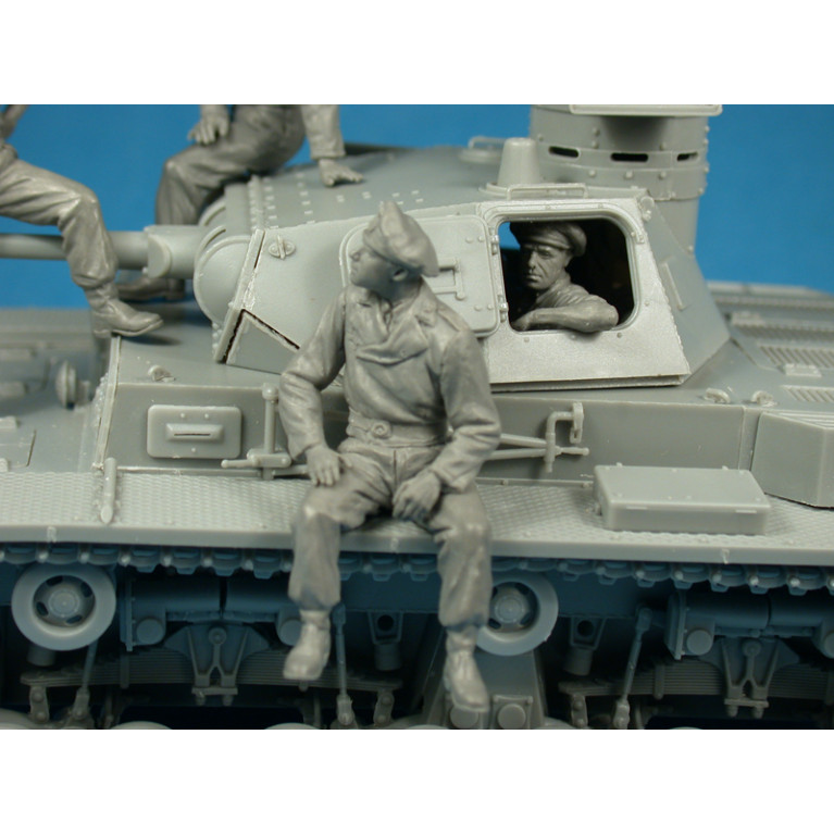 Figurines équipage de char Allemand (France 1940-44) - MINIART 35191 - 1/35