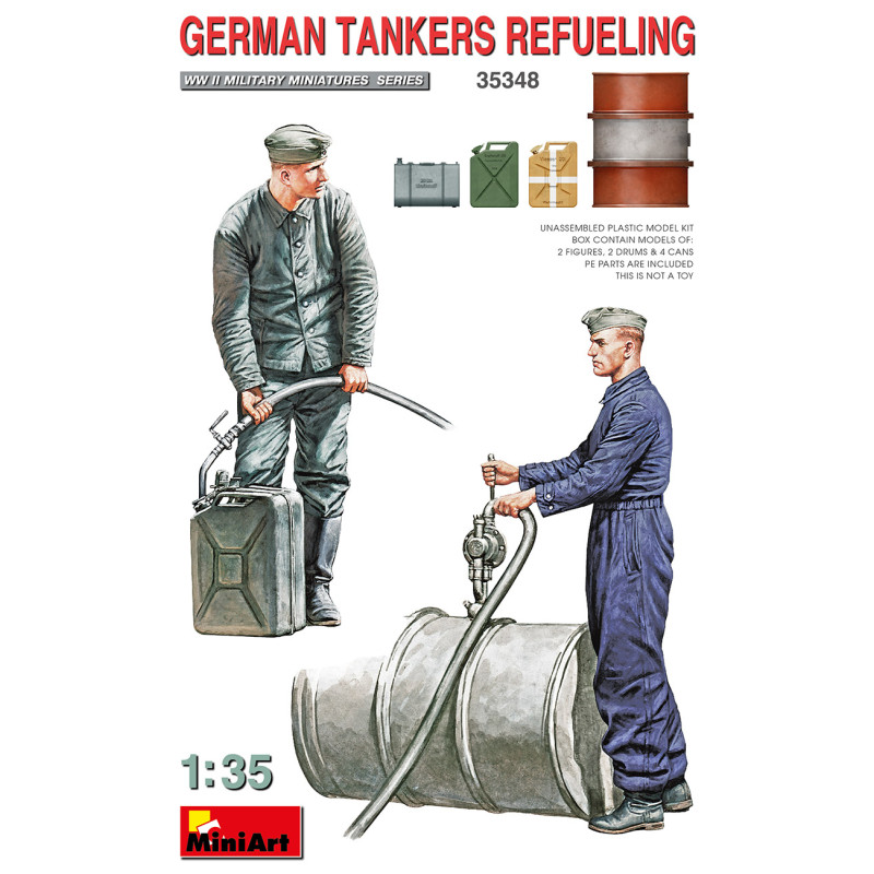 Set de bidons German tankers refueling  - 1/35 - MINIART 35348