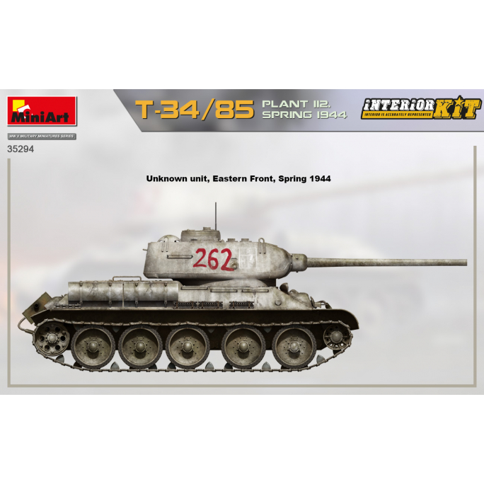 Tank T-34/85 Plant 112 spring 1944  - 1/35 - MINIART 35294