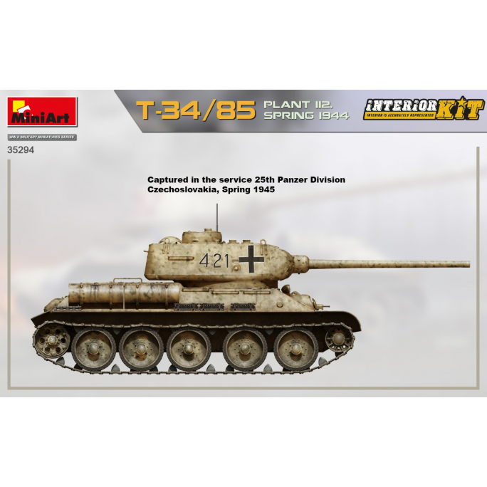 Tank T-34/85 Plant 112 spring 1944  - 1/35 - MINIART 35294