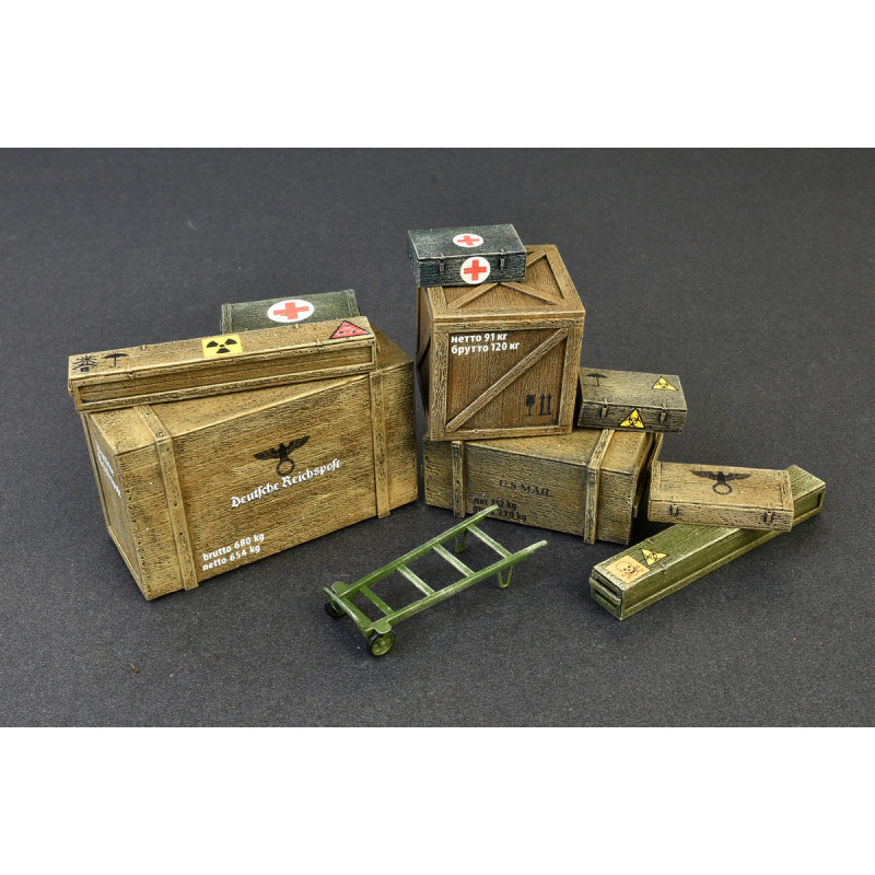 Set de caisses de transport en bois  - 1/35 - MINIART 35581