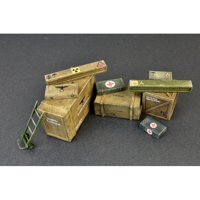 Set de caisses de transport en bois  - 1/35 - MINIART 35581