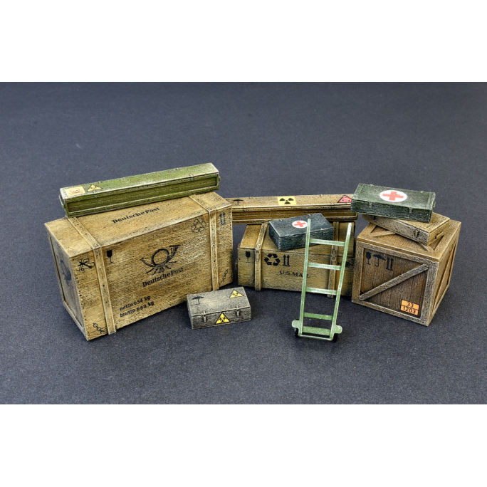 Set de caisses de transport en bois  - 1/35 - MINIART 35581