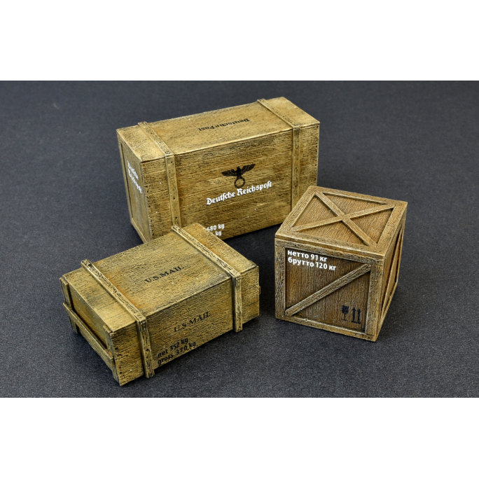 Set de caisses de transport en bois  - 1/35 - MINIART 35581