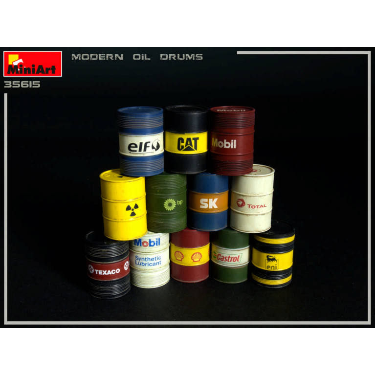 Bidons d'huile 200l  - 1/35 - MINIART 35615