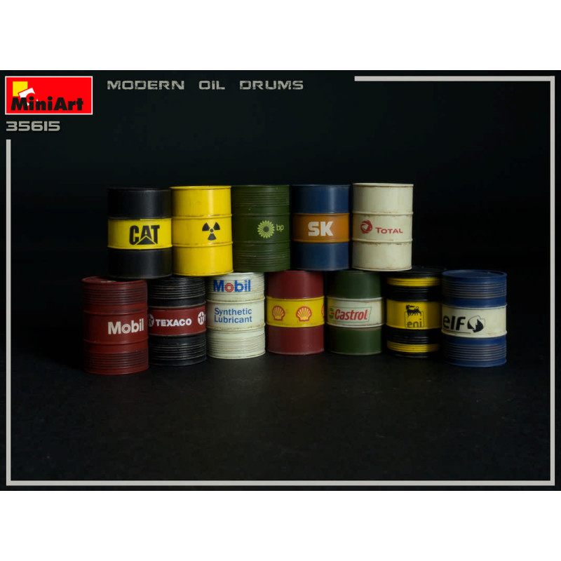 Bidons d'huile 200l  - 1/35 - MINIART 35615