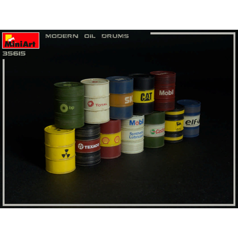 Bidons d'huile 200l  - 1/35 - MINIART 35615