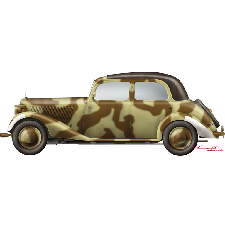 Voiture Allemande  MB 170V cabrio saloon  - 1/35 - MINIART 35103