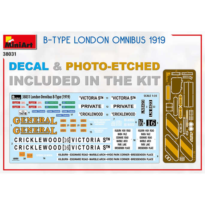 Omnibus 1919 type B London  - 1/35 - MINIART 38031