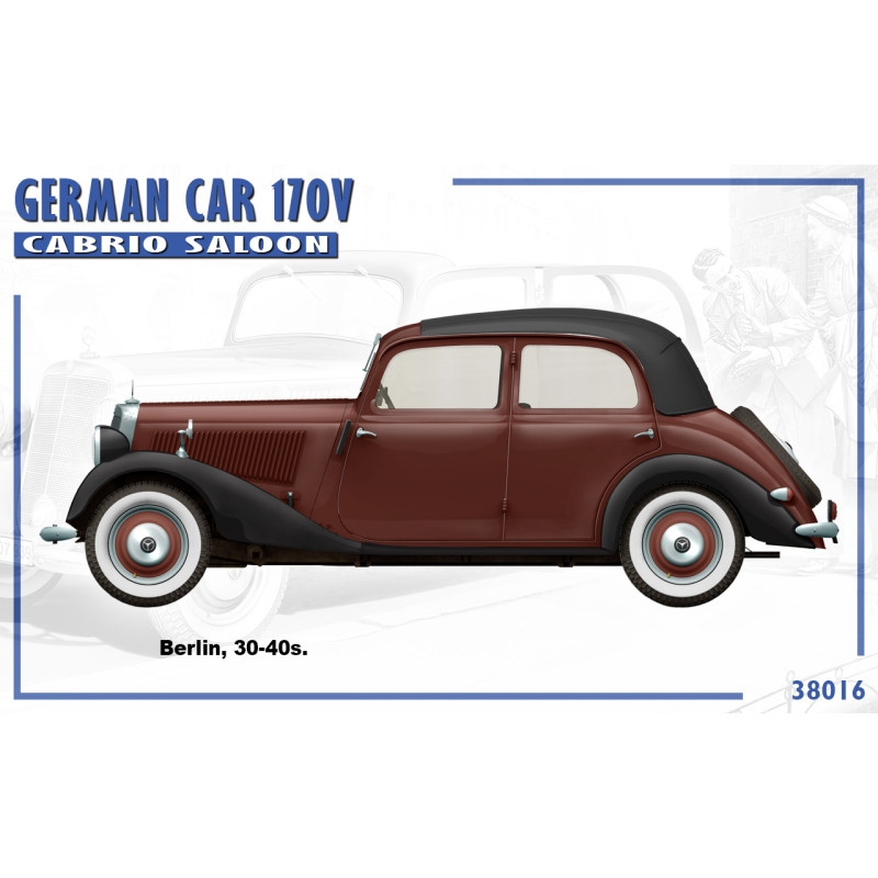 Voiture Allemande 170V cabrio saloon  - 1/35 - MINIART 38016