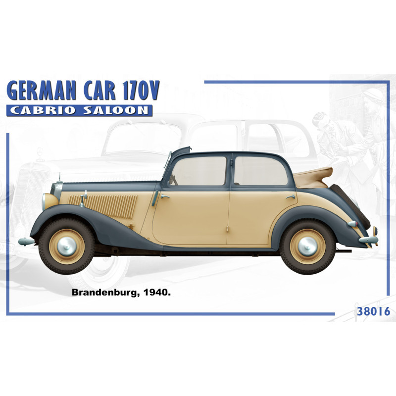 Voiture Allemande 170V cabrio saloon  - 1/35 - MINIART 38016