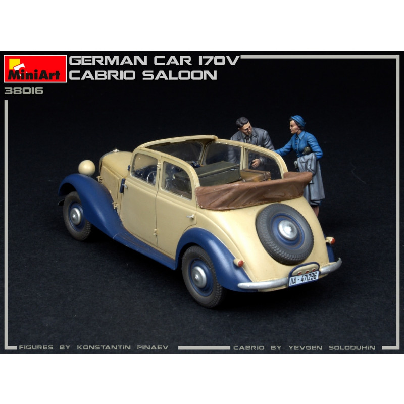 Voiture Allemande 170V cabrio saloon  - 1/35 - MINIART 38016