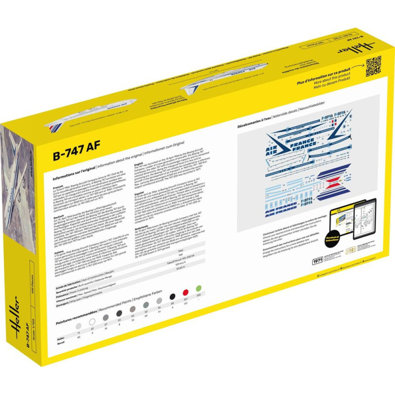 Boeing B-747 200 AF - HELLER 80459 - 1/125