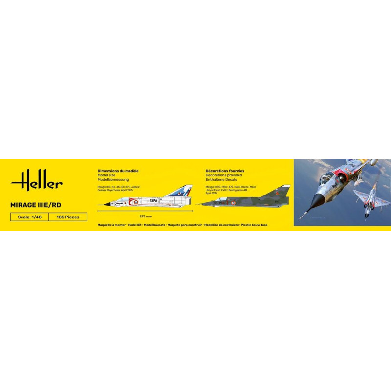 Mirage 3E/RD "Starter Kit" - HELLER 35422 - 1/48