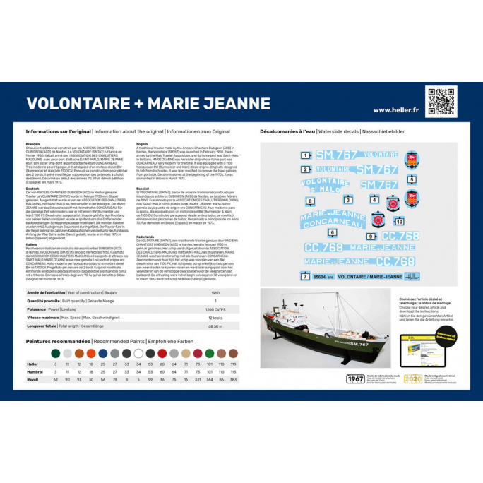 Volontaire + Marie Jeanne, Set double - HELLER 85604 - 1/200
