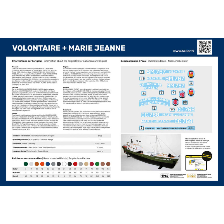 Volontaire + Marie Jeanne, Set double - HELLER 85604 - 1/200