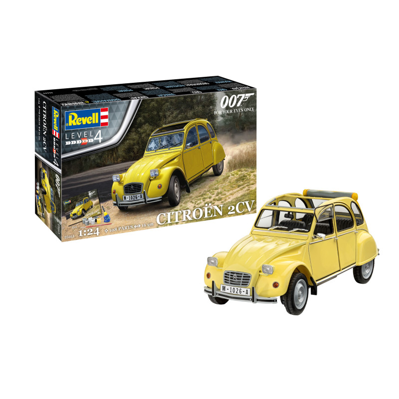 Coffret Cadeau - Citroën 2CV (James Bond 007) "Pour Vos Yeux Seulement" - REVELL 05663 - 1/24