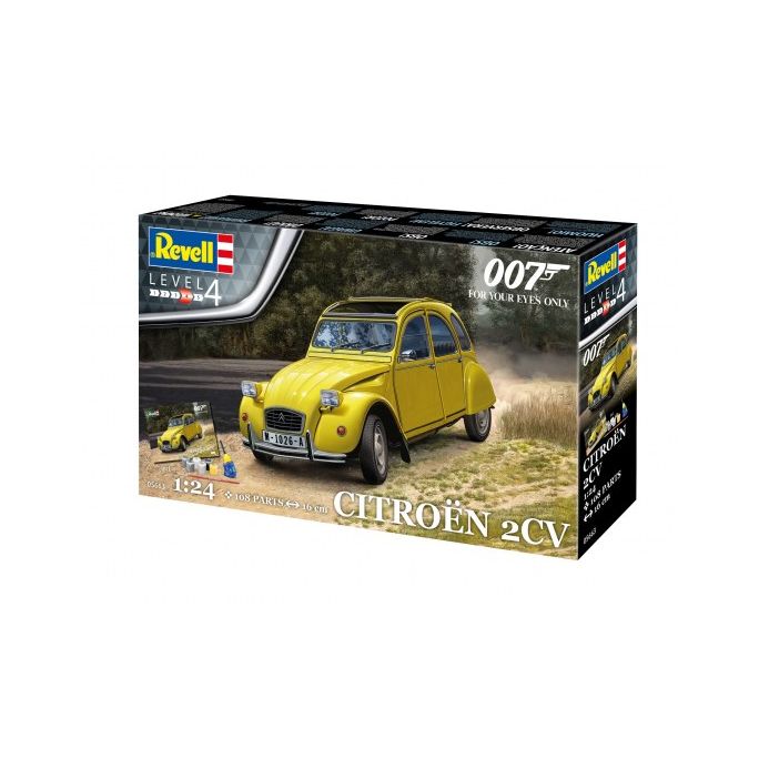 Coffret Cadeau - Citroën 2CV (James Bond 007) "Pour Vos Yeux Seulement" - REVELL 05663 - 1/24