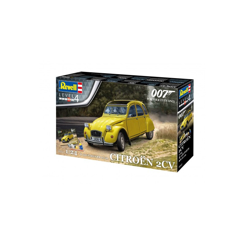 Coffret Cadeau - Citroën 2CV (James Bond 007) "Pour Vos Yeux Seulement" - REVELL 05663 - 1/24