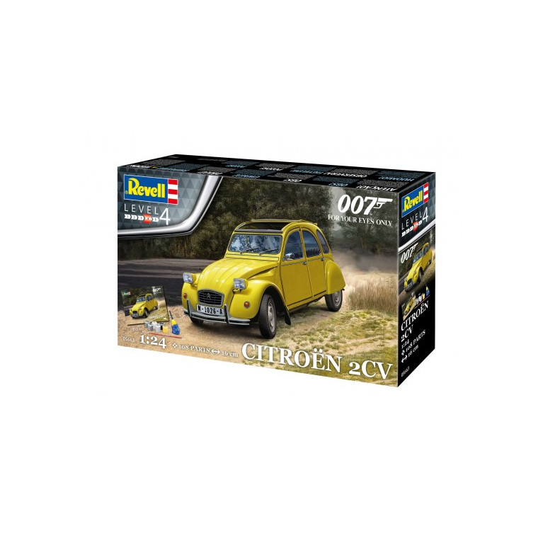 Coffret Cadeau - Citroën 2CV (James Bond 007) "Pour Vos Yeux Seulement" - REVELL 05663 - 1/24