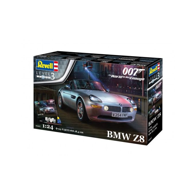 Coffret cadeau - BMW Z8 (James Bond 007) "Le monde ne suffit pas" - REVELL 05662 - 1/24