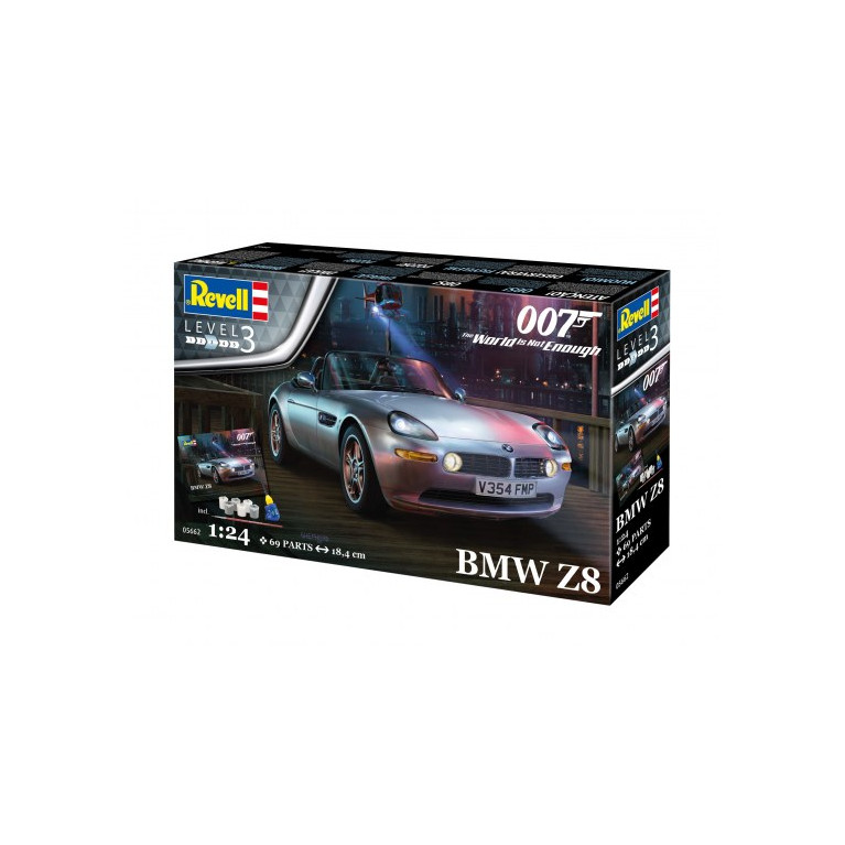 Coffret cadeau - BMW Z8 (James Bond 007) "Le monde ne suffit pas" - REVELL 05662 - 1/24