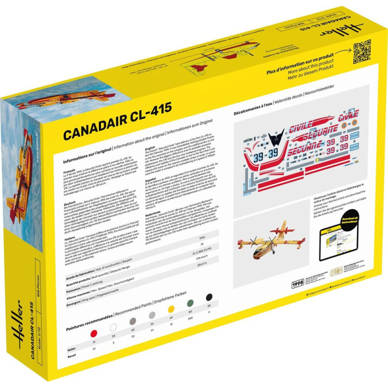 Canadair CL-415 - HELLER 80370 - 1/72