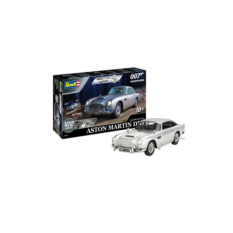 Coffret cadeau - Aston Martin DB5 – James Bond 007 Goldfinger - REVELL 05653 - 1/24