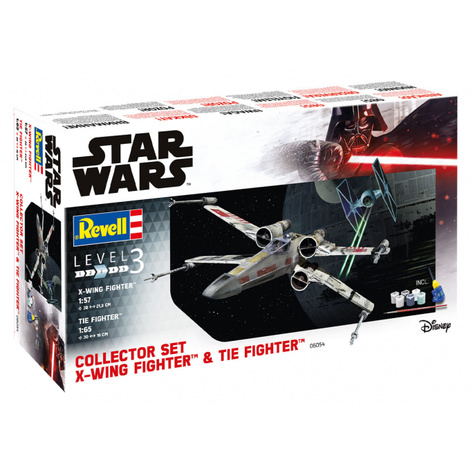 X-Wing Fighter & Tie Fighter  - 1/57 & 1/65 - REVELL 6054