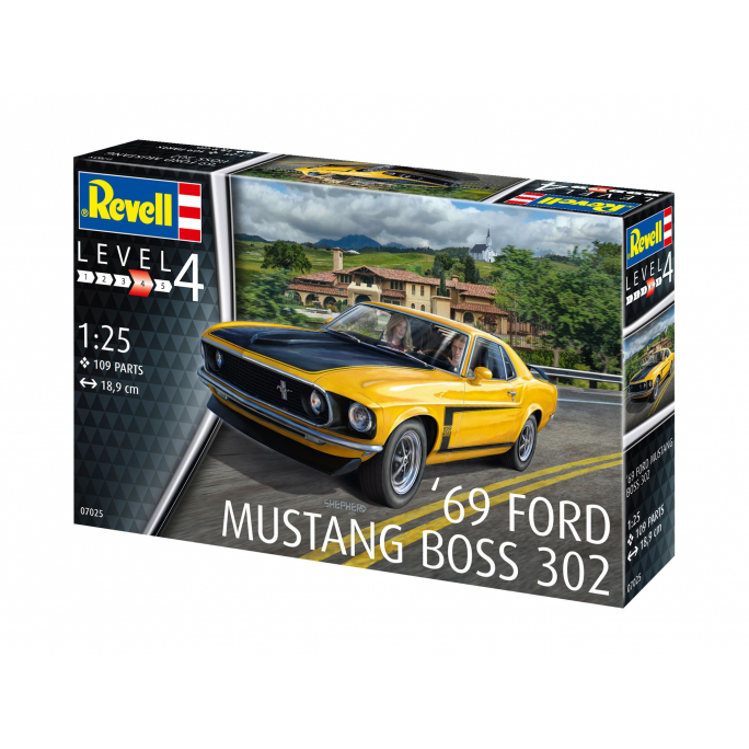 Ford Mustang Boss 302 1969  - 1/25 - REVELL 7025