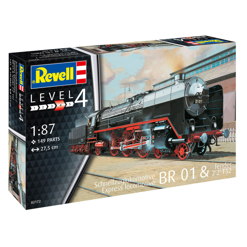 Locomotive BR01 + tender 2'2' T32 - REVELL 2172 - 1/87