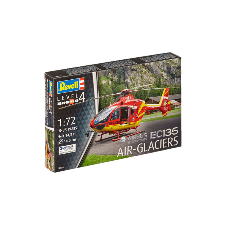 Hélicoptère Airbus, EC135 AIR GLACIERS - REVELL 4986 - 1/72