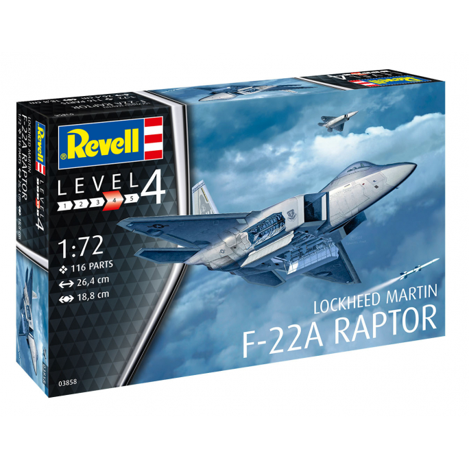 F-22A Raptor, Lockheed Martin - REVELL 3858 - 1/72