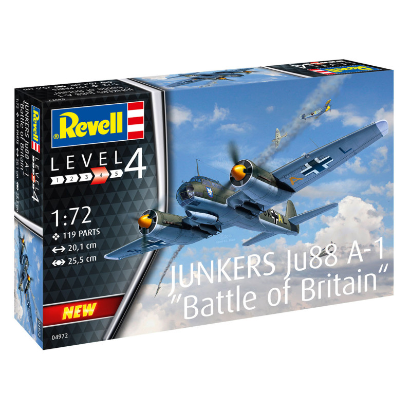 Avion Junkers Ju 88 A-1 Bataille d'Angleterre - REVELL 4972 - 1/72