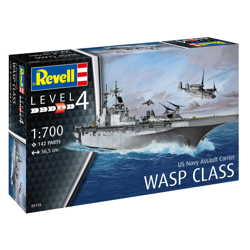 Porte-avions USS WASP - REVELL 5178 - 1/700