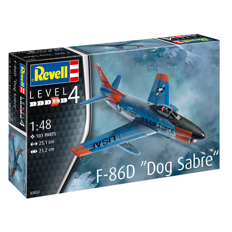 Chasseur F-86D Dog Sabre, USAF - REVELL 3832 - 1/48