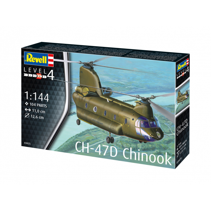 Hélicoptère de Transport, CH-47D Chinook - REVELL 3825 - 1/144