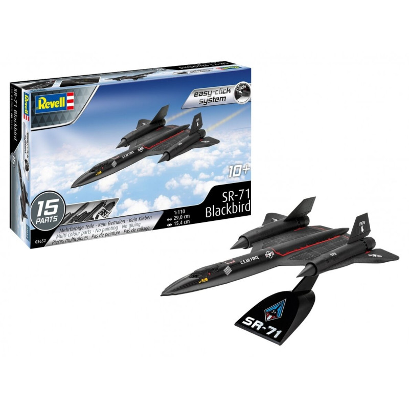 Lockheed SR-71 Blackbird, Easy click system - REVELL 3652 - 1/110