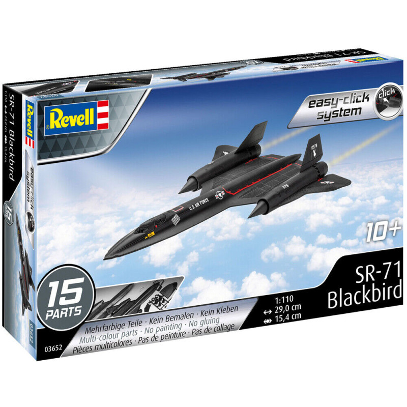 Lockheed SR-71 Blackbird, Easy click system - REVELL 3652 - 1/110