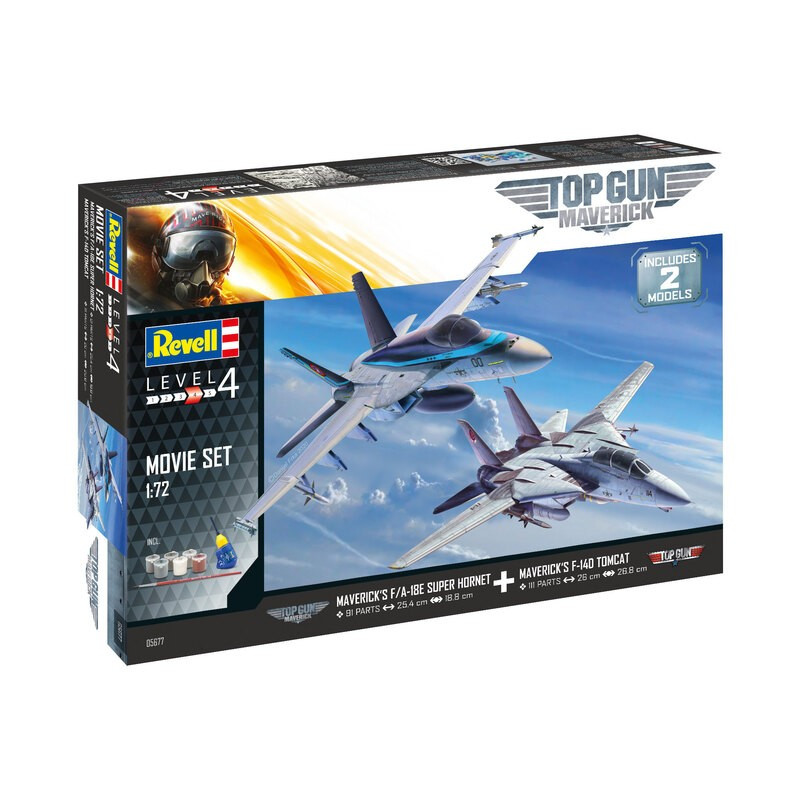 Coffret Top Gun, 2 Avions - REVELL 5677 - 1/72