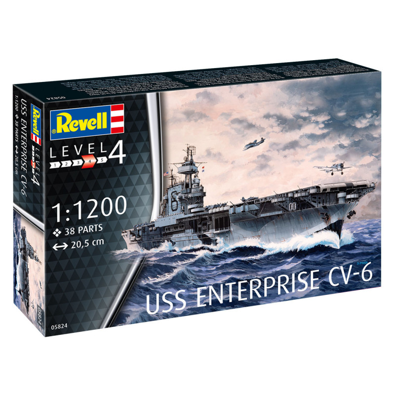 Porte Avions USS Enterprise CV-6 - REVELL 5824 - 1/1200