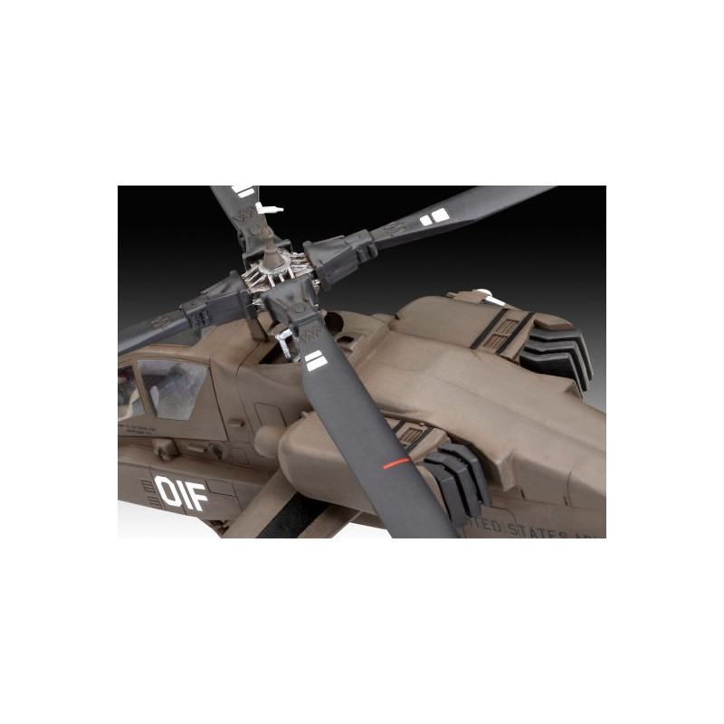 Hélicoptère de combat AH-64A Apache - REVELL 3824 - 1/72