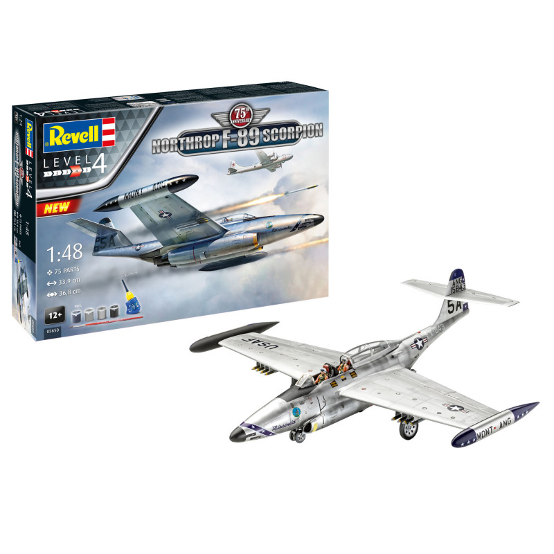 Coffret cadeau - Northrop F-89 Scorpion 75e anniversaire - REVELL 05650 - 1/48