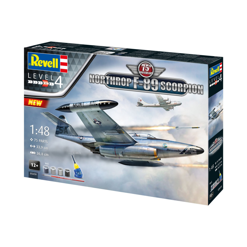 Coffret cadeau - Northrop F-89 Scorpion 75e anniversaire - REVELL 05650 - 1/48