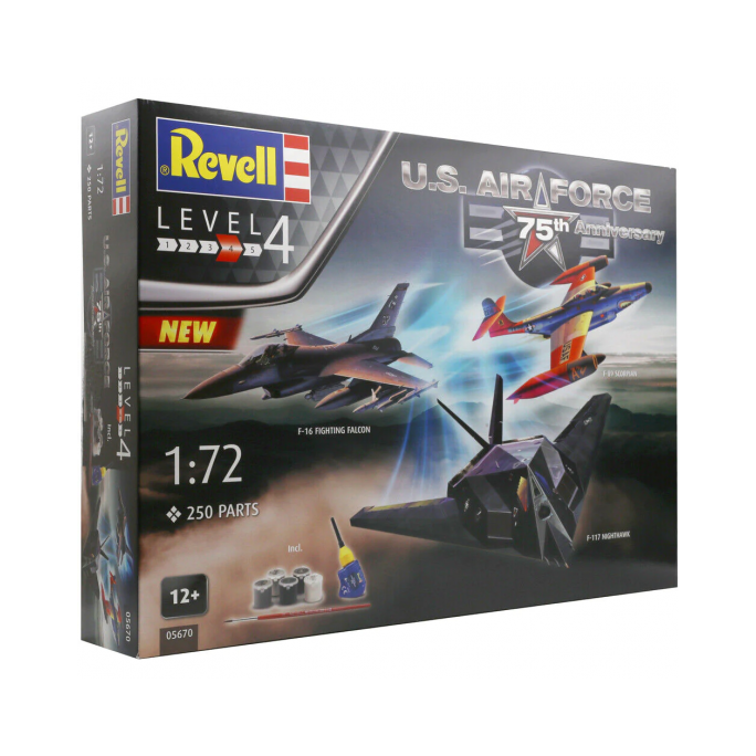 Coffret cadeau 75e anniversaire de l'US Air Force - REVELL 5670 - 1/72