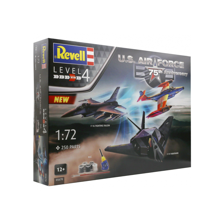 Coffret cadeau 75e anniversaire de l'US Air Force - REVELL 5670 - 1/72