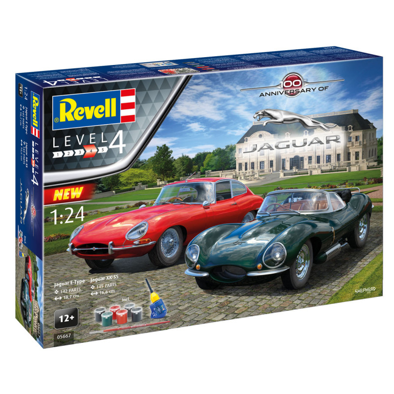 Coffret Cadeau Jaguar 100e Anniversaire - REVELL 5667 - 1/24