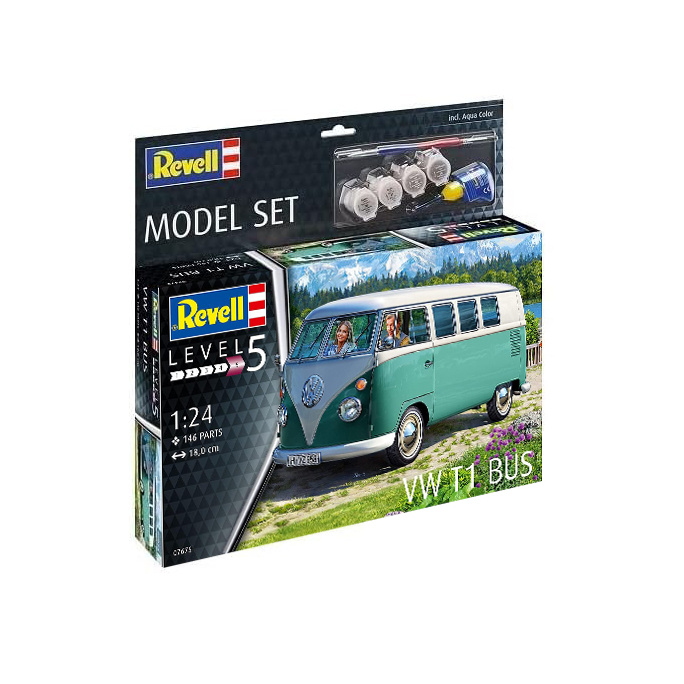 Volkswagen T1 / Combi Split - bus "Model Set" - REVELL 67675 - 1/24