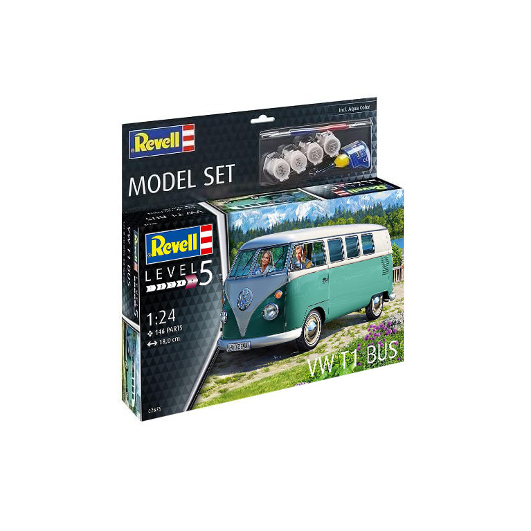Volkswagen T1 / Combi Split - bus "Model Set" - REVELL 67675 - 1/24