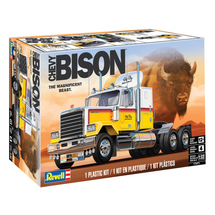 Camion Tracteur, Chevy BISON - REVELL 17471 - 1/32